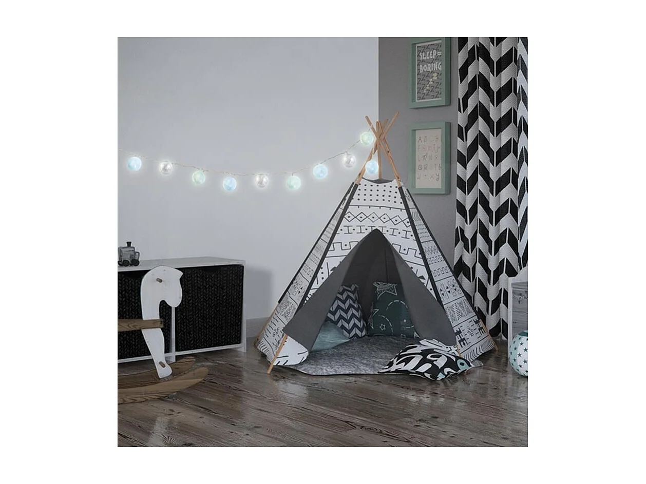 Guirlande Lumineuse à Led "10 Boules" 192cm Bleu