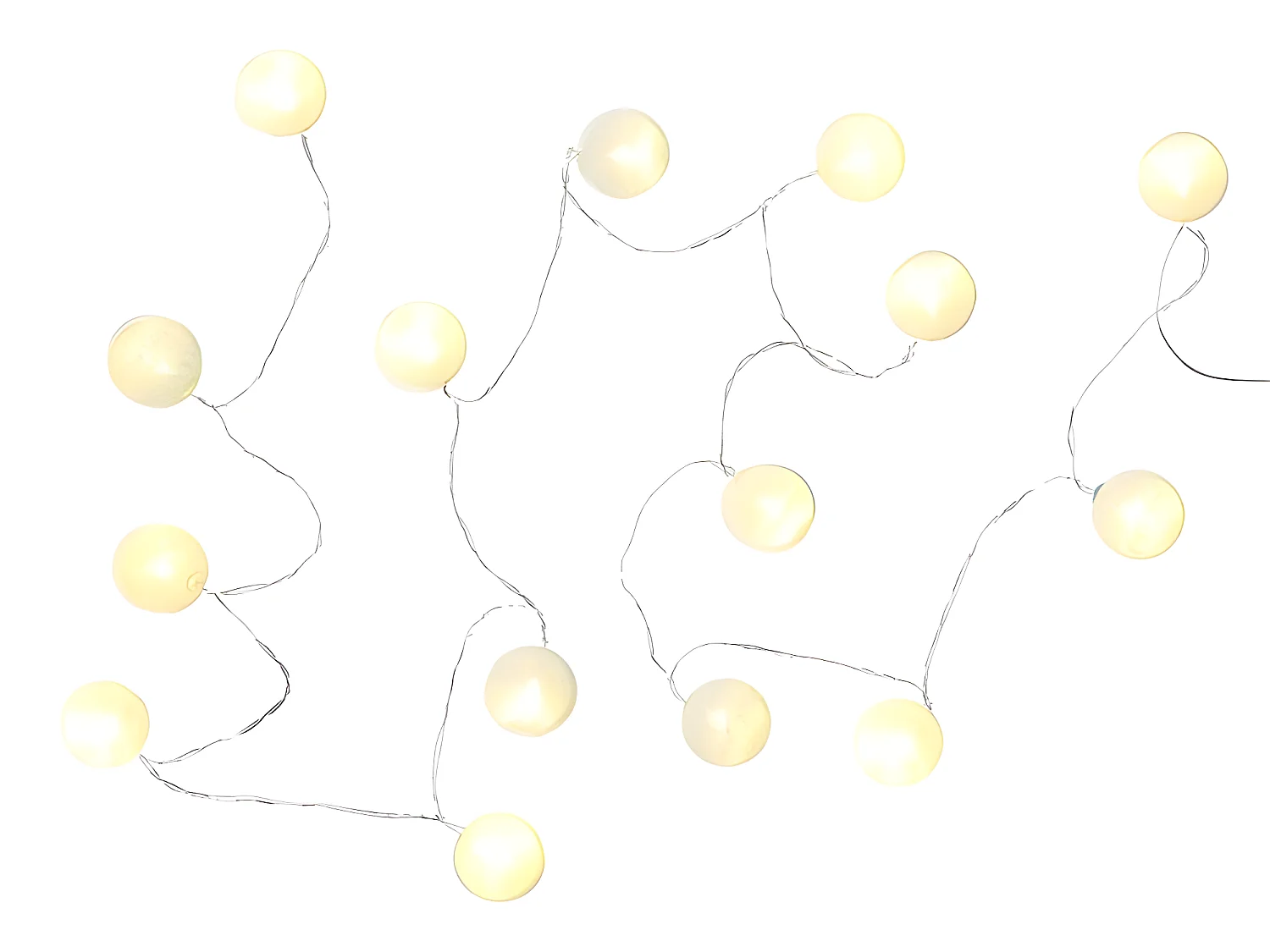 Guirlande Lumineuse Led "Boule" 360cm Blanc & Bleu