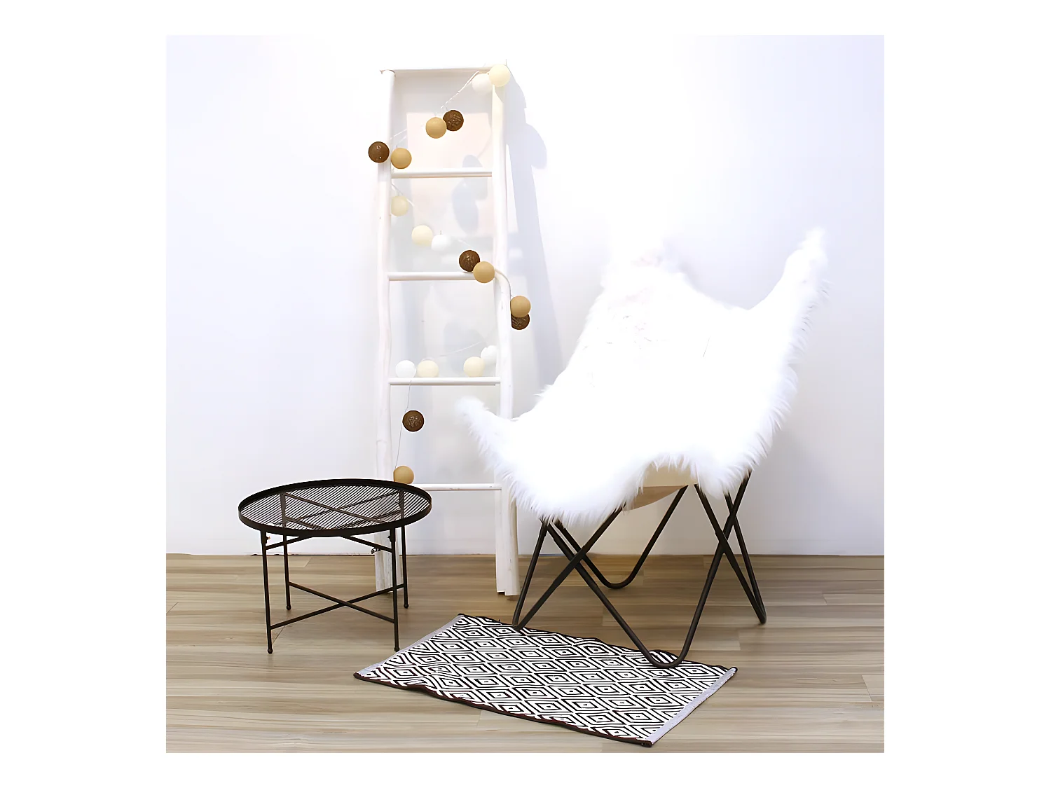 Guirlande Lumineuse à Led "10 Boules" 175cm Marron