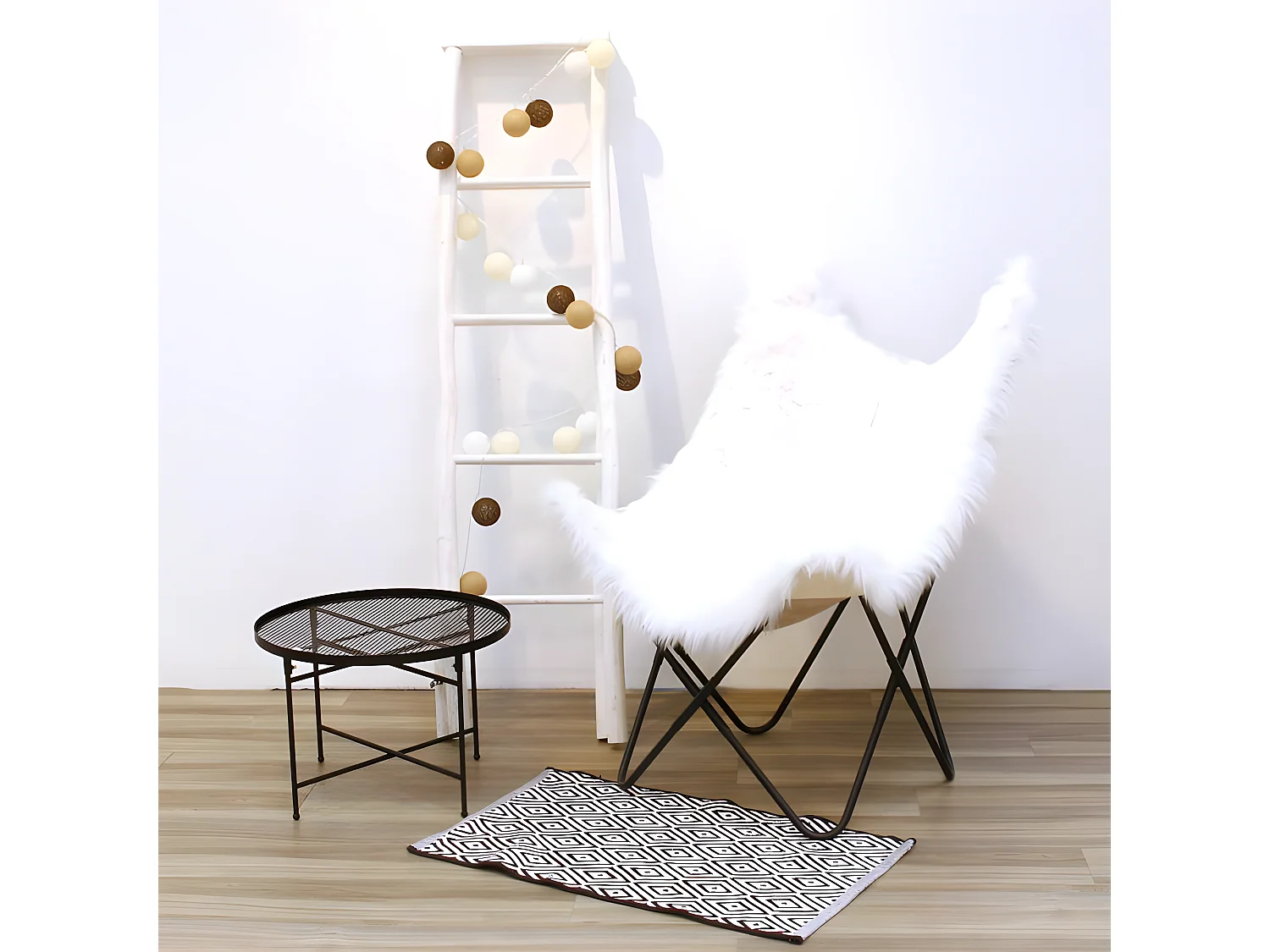 Guirlande Lumineuse à Led "10 Boules" 175cm Marron