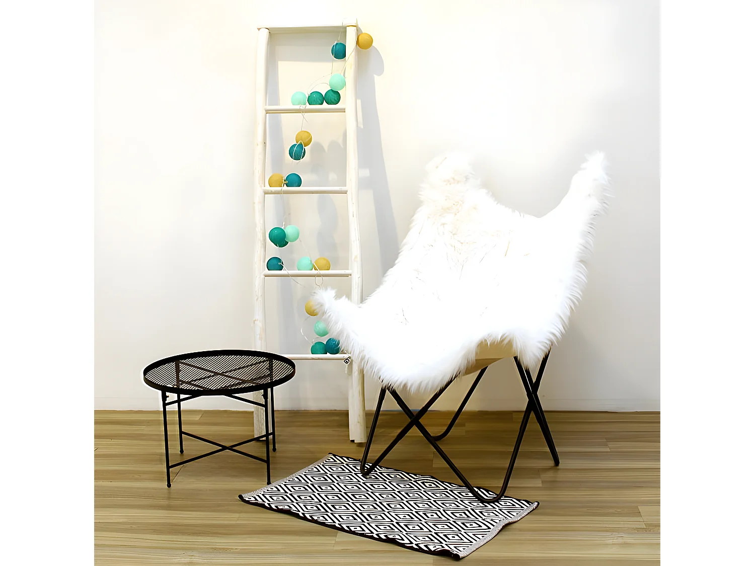 Guirlande Yucatan Or, Bleu