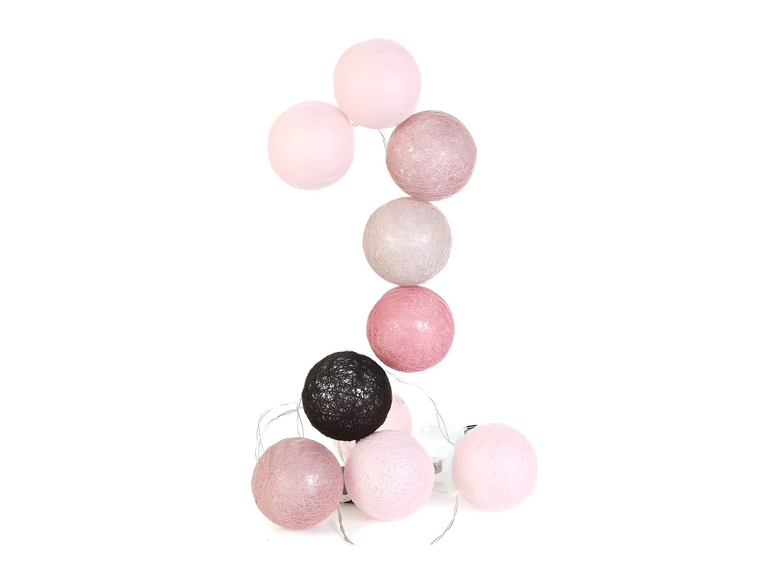 Guirlande Lumineuse à Led "10 Boules" 175cm Taupe