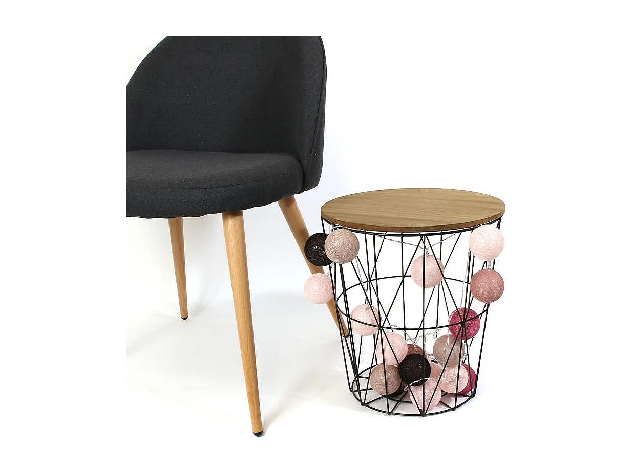 Guirlande Lumineuse à Led "10 Boules" 175cm Taupe