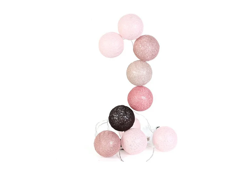 Guirlande Lumineuse à Led "10 Boules" 175cm Taupe