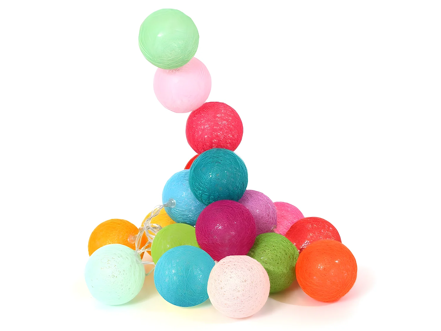 Guirlande Lumineuse à Led "20 Boules" 345cm Multicolore