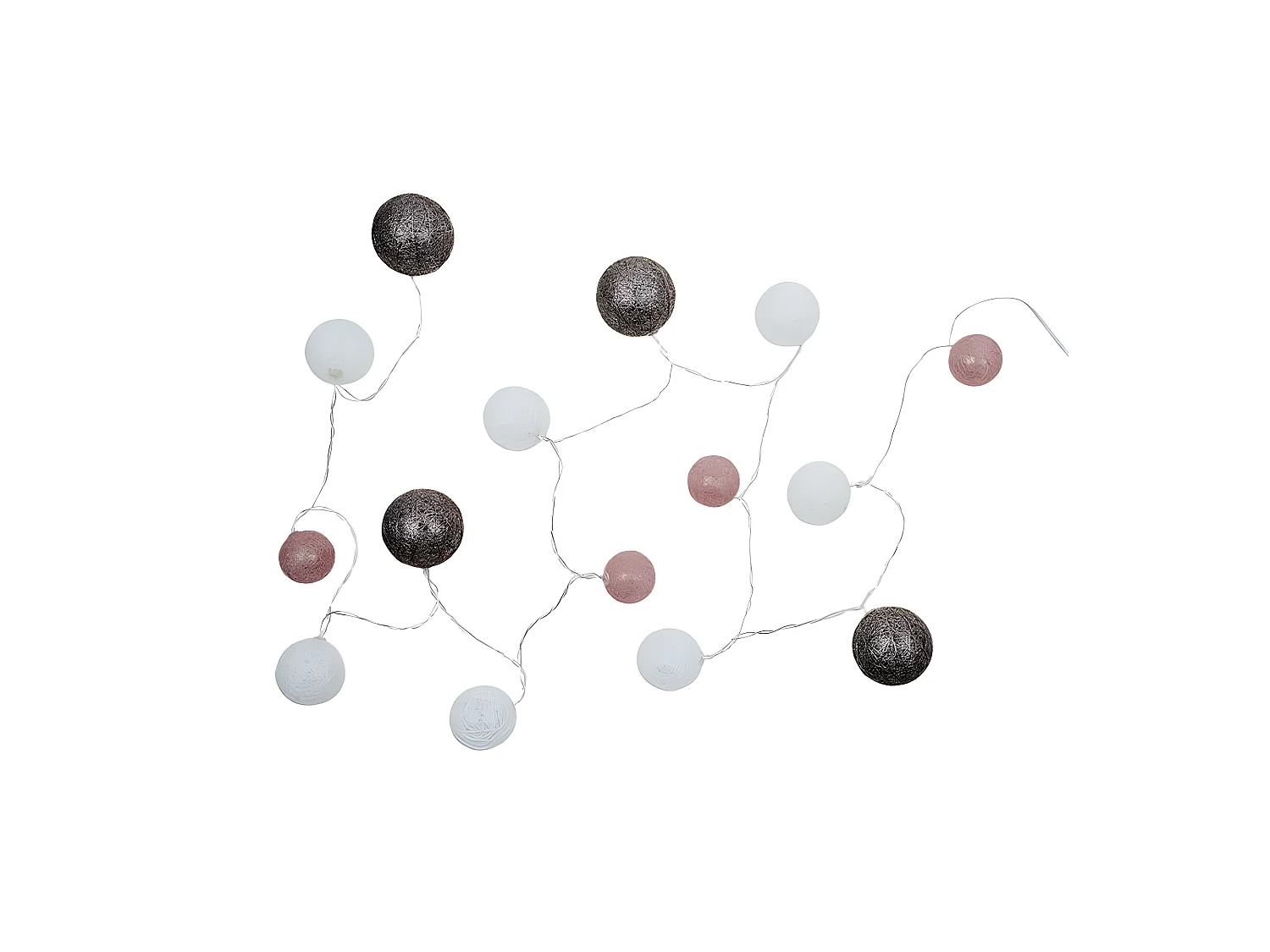 Guirlande Lumineuse Led "Boule" 360cm Rose