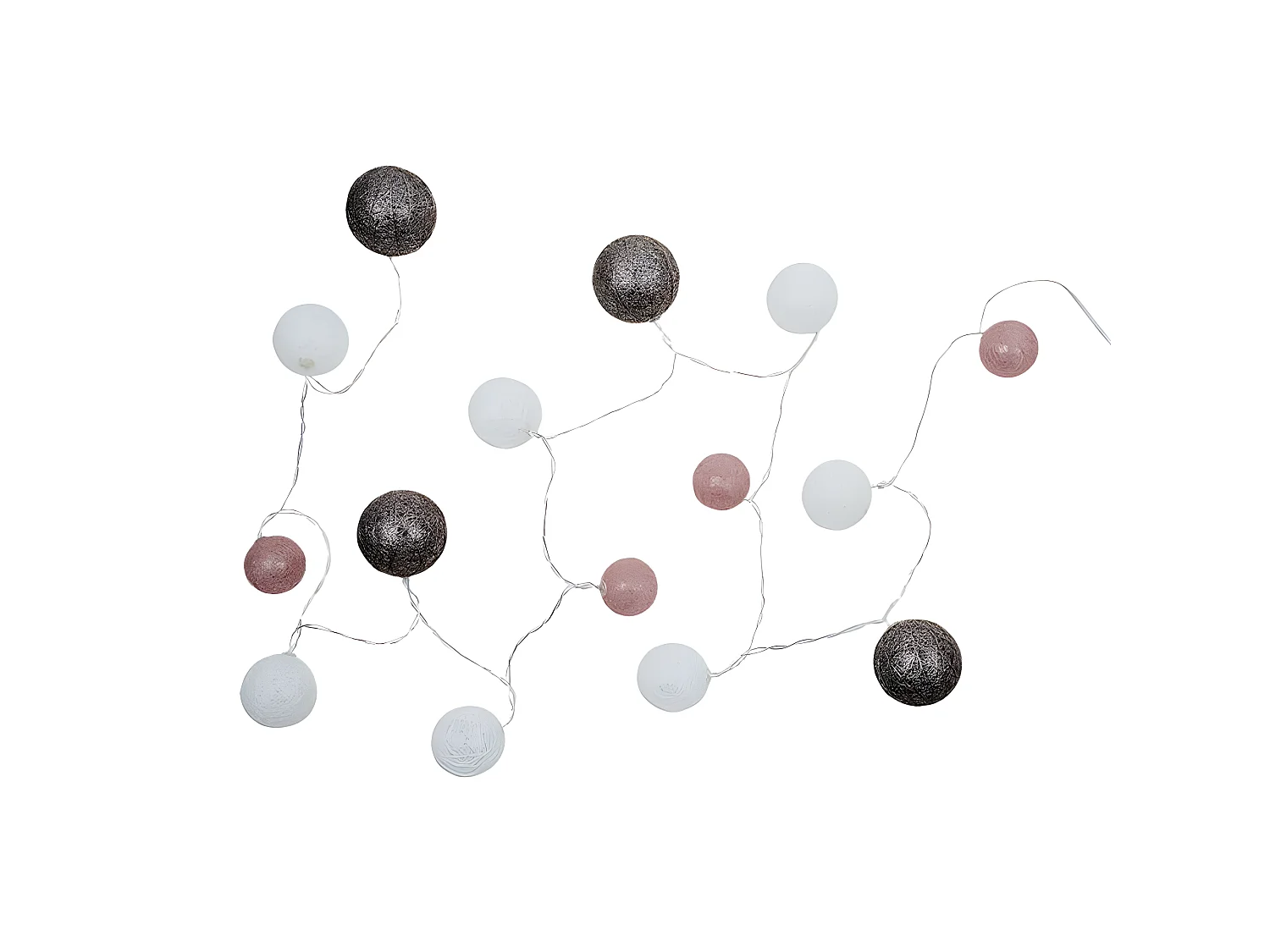 Guirlande Lumineuse Led "Boule" 360cm Rose