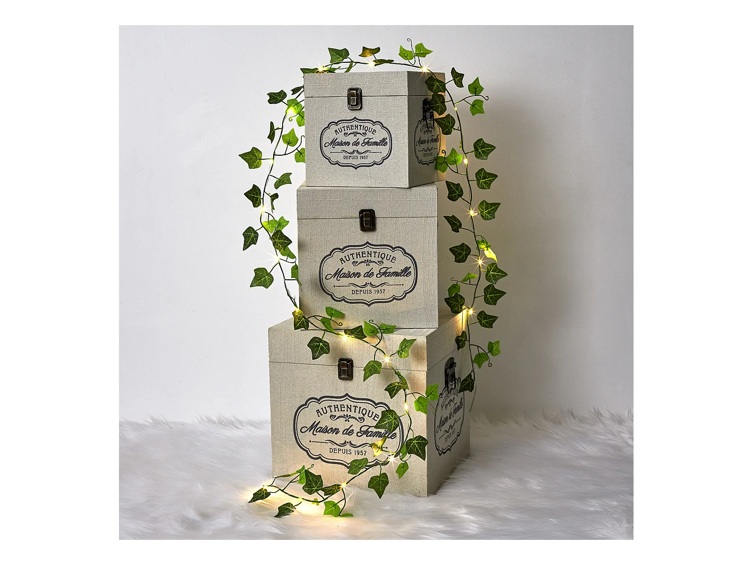 Guirlande Feuille 20 Led 2m Vert