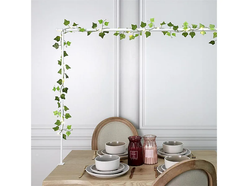 Guirlande Feuille 20 Led 2m Vert