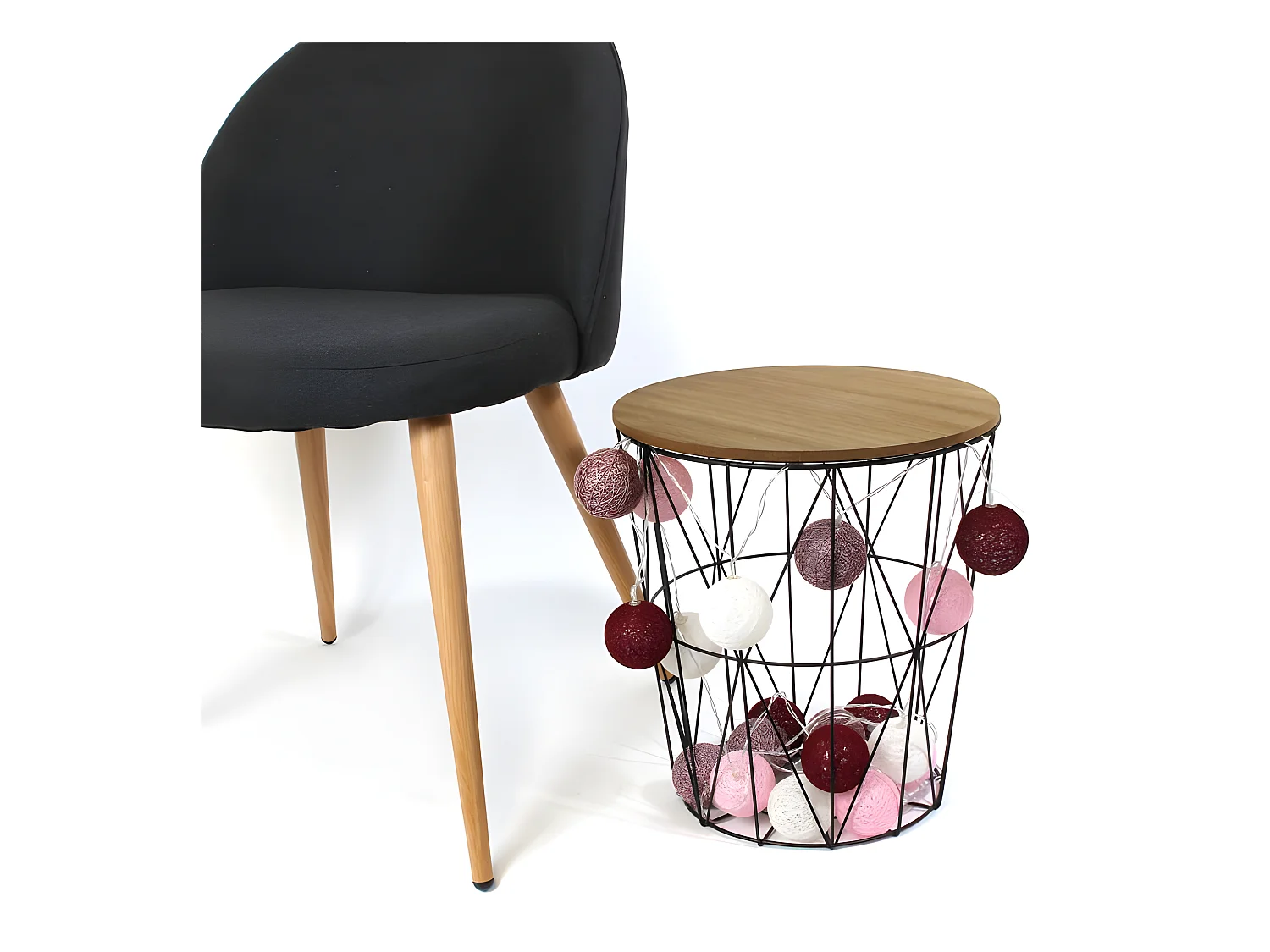 Guirlande Lumineuse Led "Hokkaido" 345cm Rose