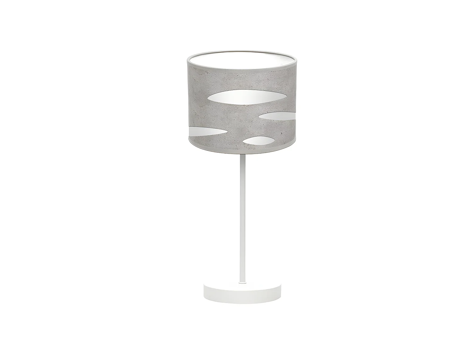ODRA colore desktop Bianco e cemento Grigio FABRILAMP
