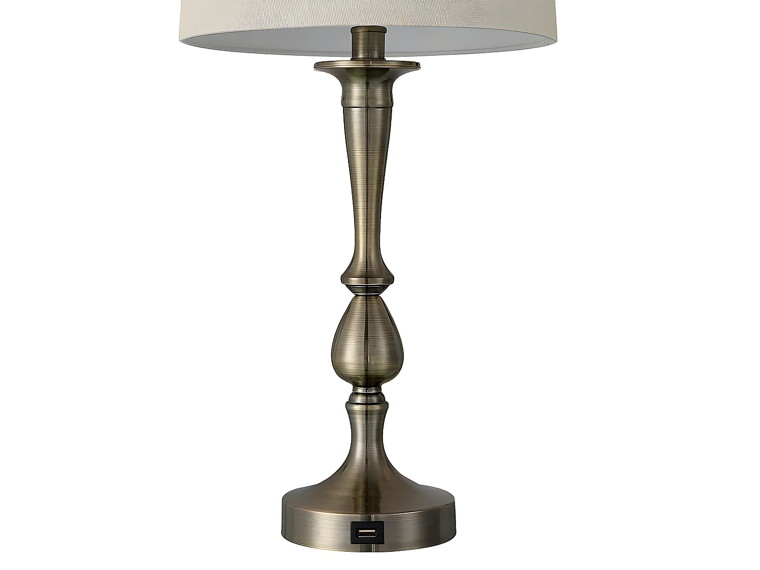 Sobremesa Con Puerto Usb Modelo Khalifa Cuero Con Pantalla