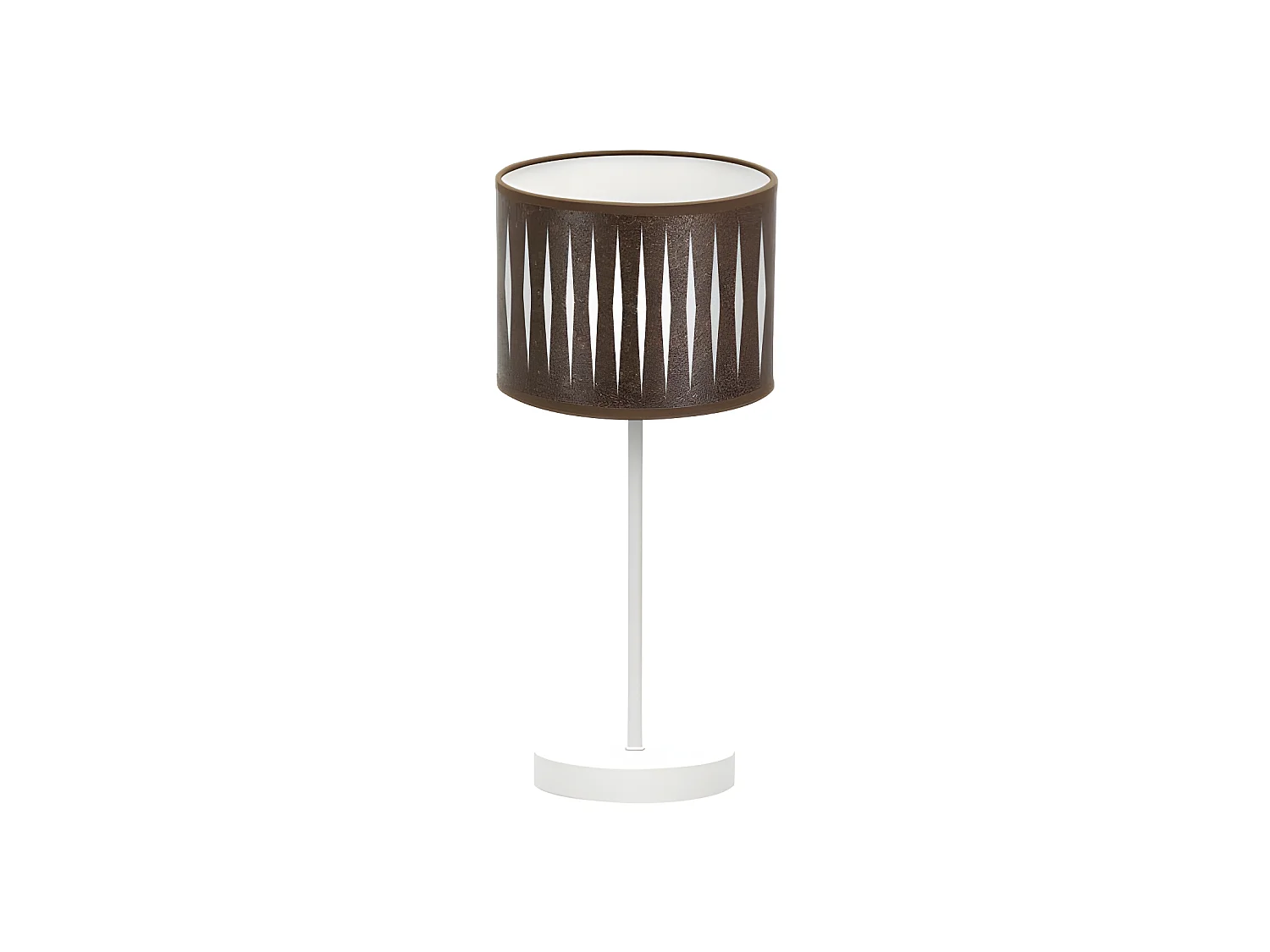 Lampada da tavolo color ruggine modello Piron frame White FABRILAMP