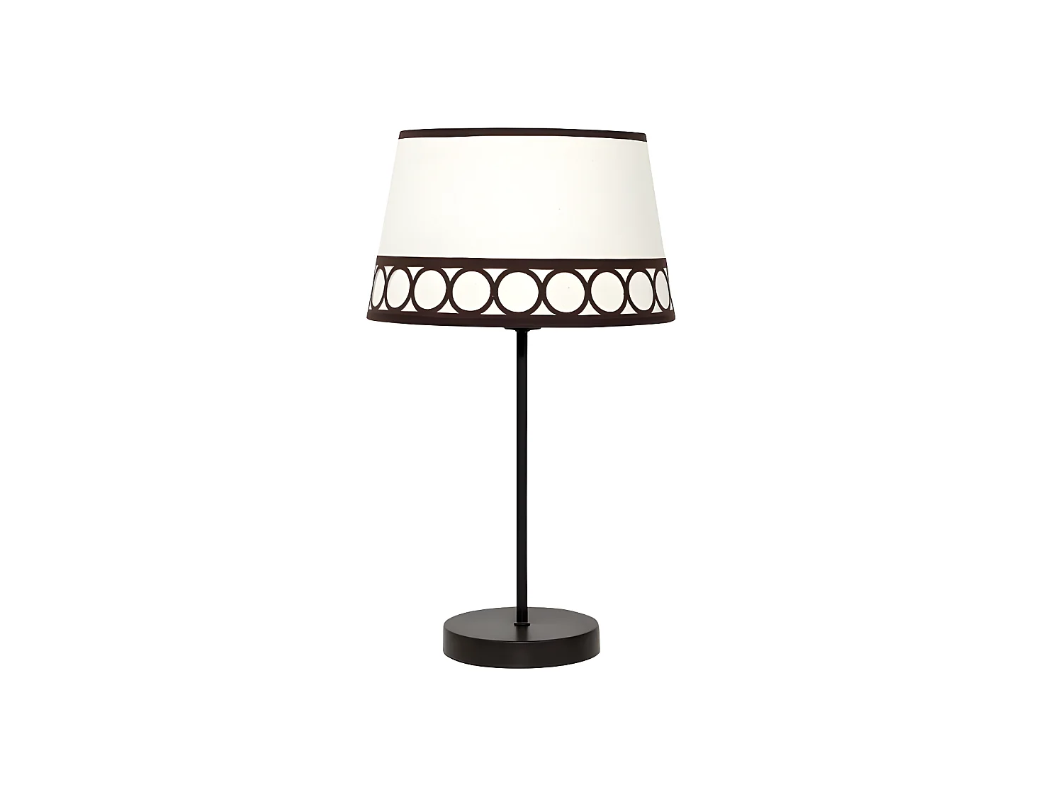 Lampara Sobremesa Dalia 1xe14 Beis/marron De  .