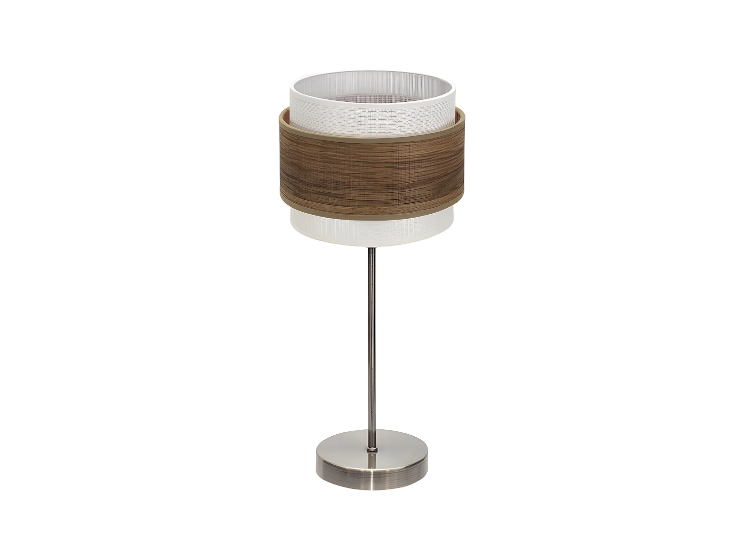 Bureau 1 cuir clair / bois foncé modèle Myriam FABRILAMP