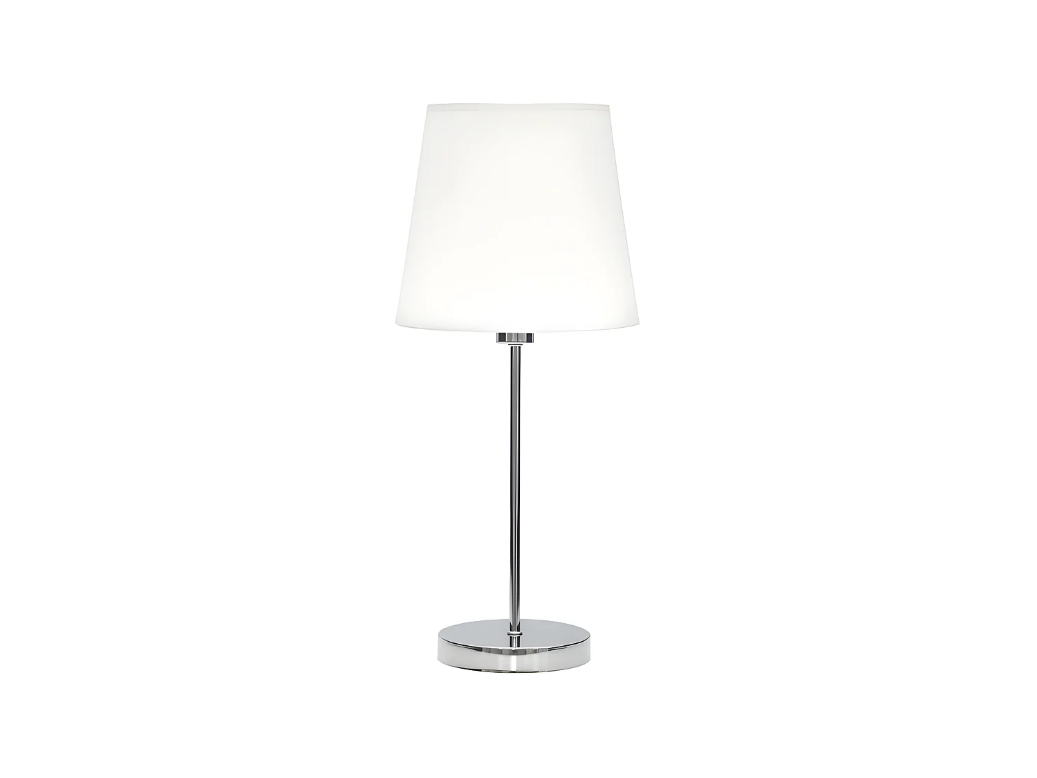 Lampe de table Maldives 1xe14 Chrome/Blanc 20d FABRILAMP.