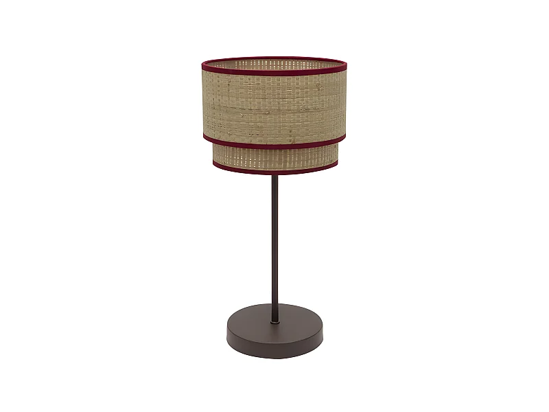 Modello desktop alto ROQUE rosso 1 luce FABRILAMP