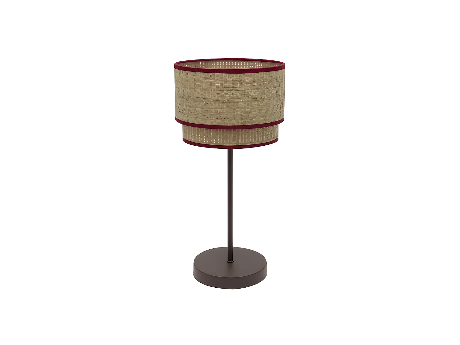 Modello desktop alto ROQUE rosso 1 luce FABRILAMP