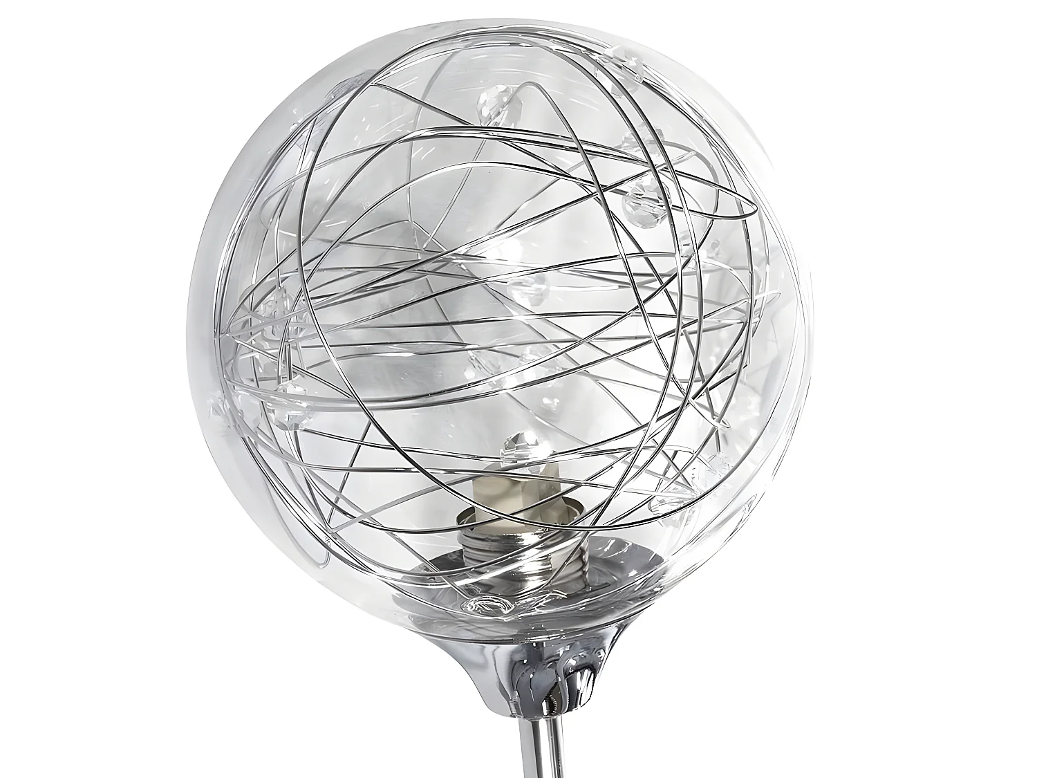 Desktop a due luci RIO DE JANEIRO cromato FABRILAMP