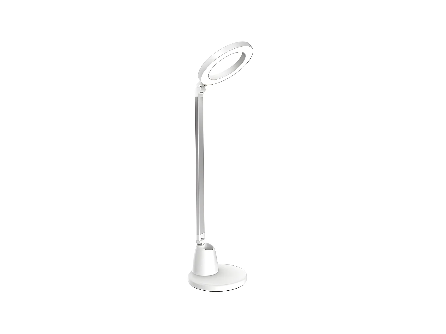 Flexo led dimable modèle CALCITA 8w 640lm Blanc / argent FABRILAMP