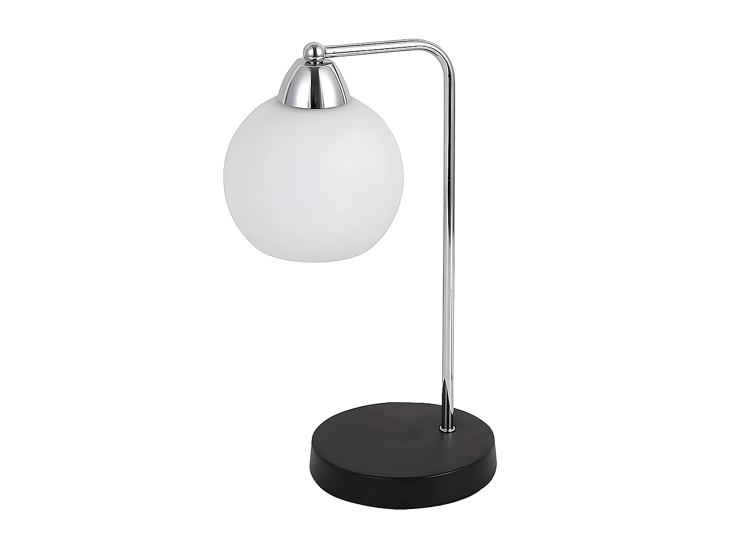 Bureau avec tulipe sphérique PISSIS chrome FABRILAMP
