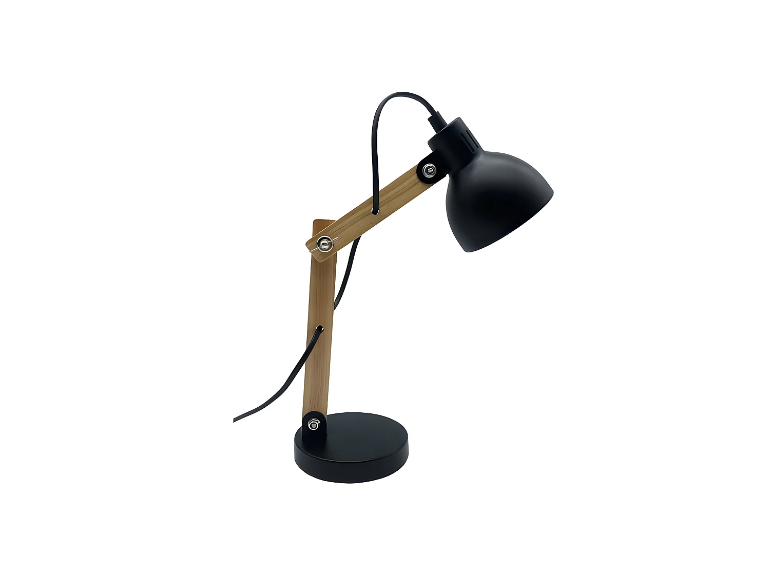 Flexo Articulable modèle Blai couleur Noir/hêtre FABRILAMP