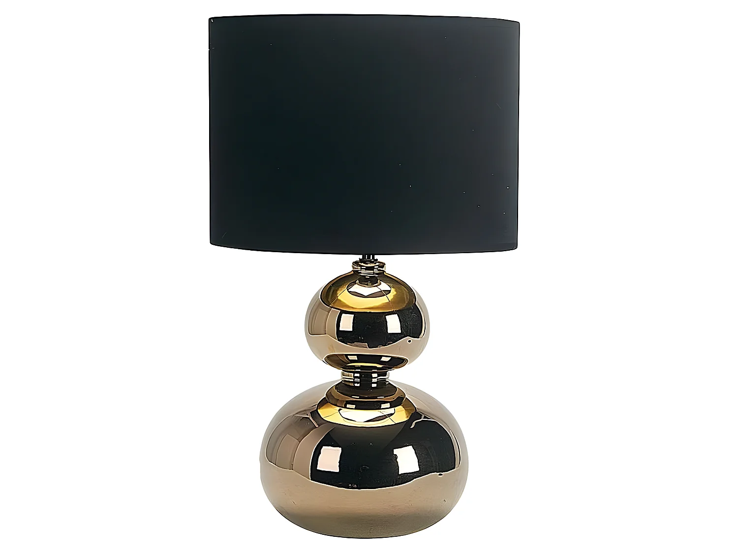 Modèle de table en céramique dorée ROA 1 FABRILAMP lumineuse