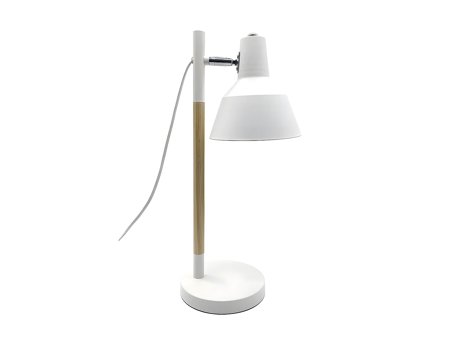 FABRILAMP flessografica da tavolo BASIL regolabile in bianco