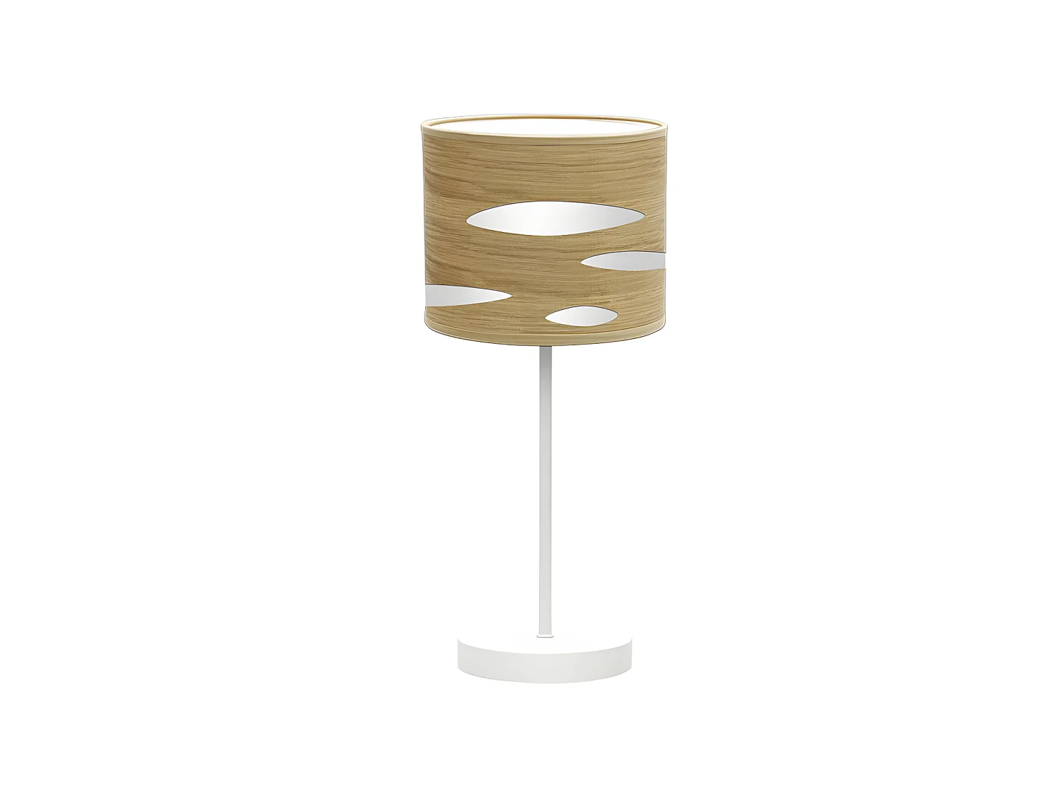 Modello di desktop in metallo bianco Odra FABRILAMP