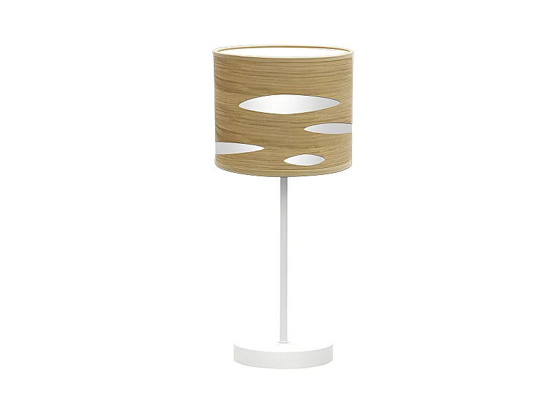 Modello di desktop in metallo bianco Odra FABRILAMP