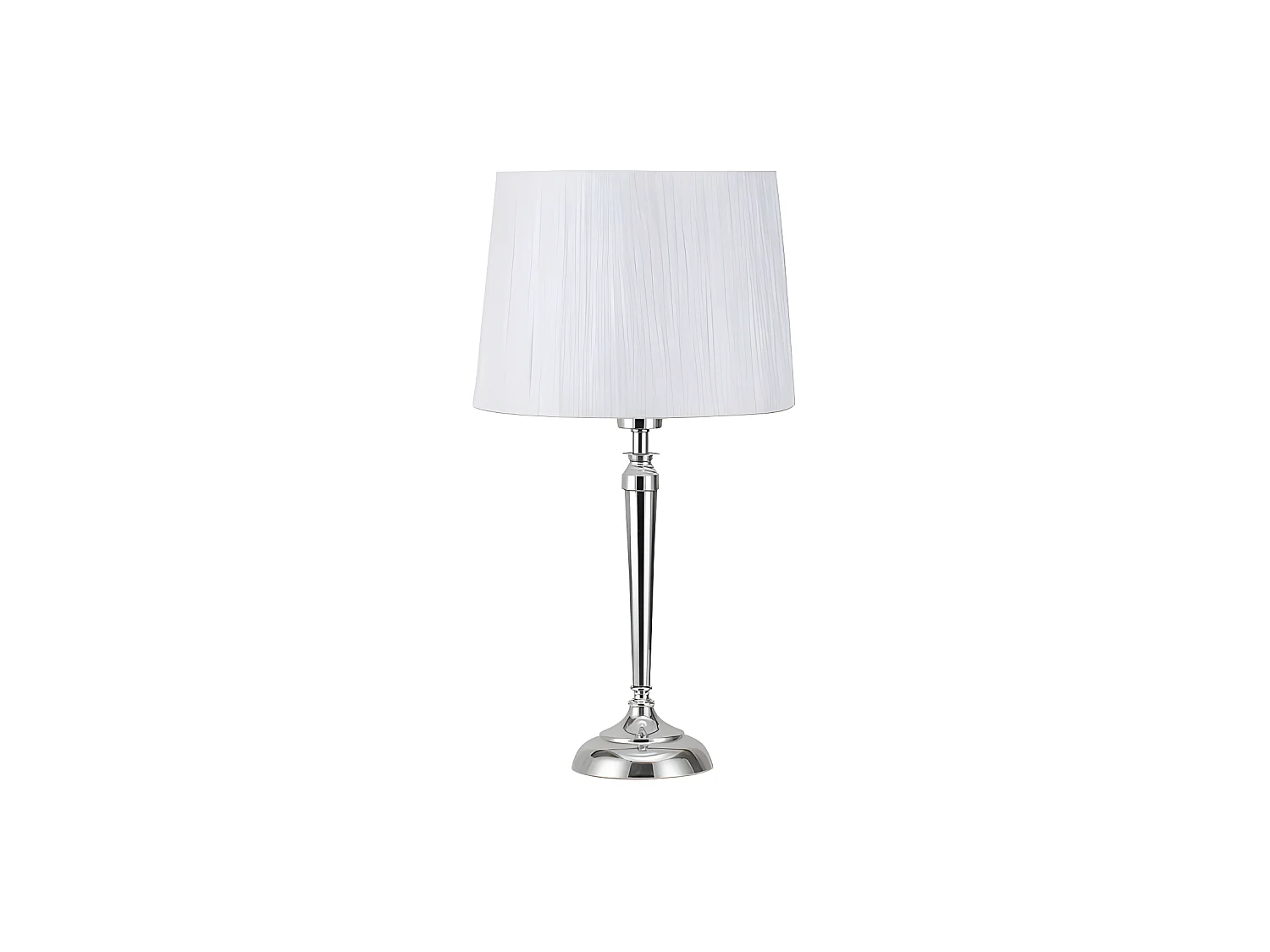 Bureau Chrome avec écran blanc modèle ALAMO 1 lumière, FABRILAMP