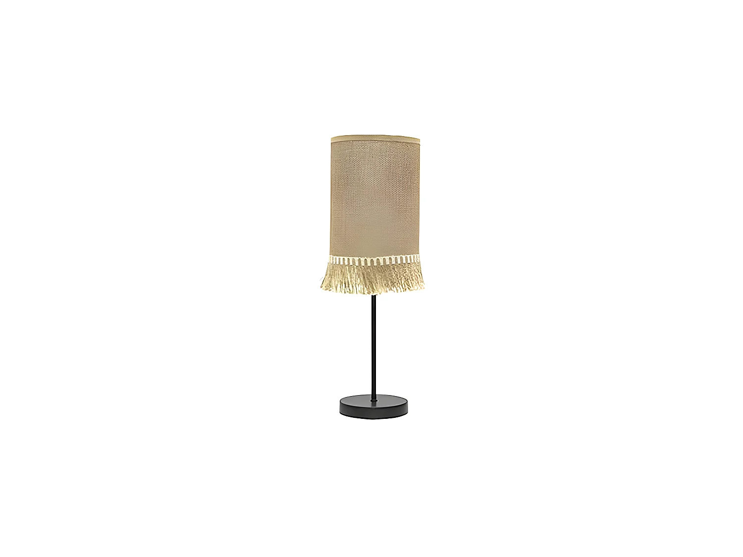 Bureau SIBYL en style rustique noir/sable FABRILAMP