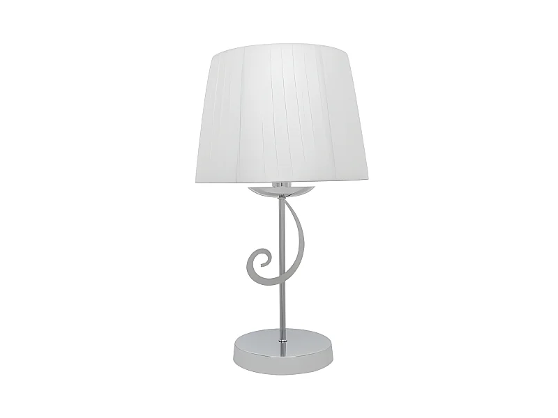 Desktop Luxor 1xe14 Pantalone Cromato. Bianco 45x25x25 Cm