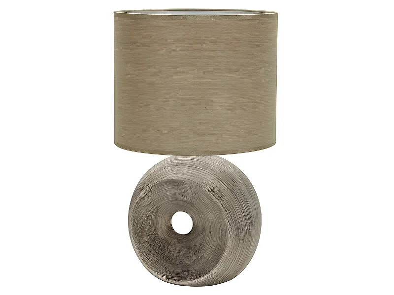 Tavolo in ceramica beige modello EA 1 light FABRILAMP