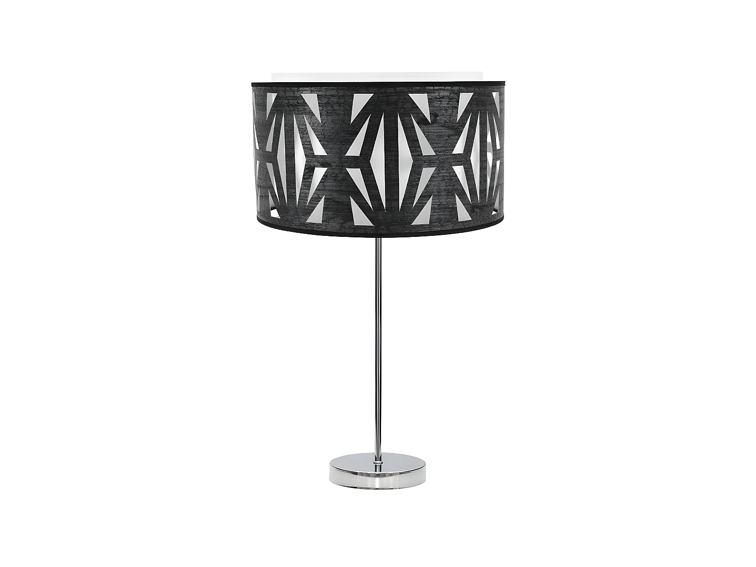Bureau avec écran modèle Katerina Chrome FABRILAMP