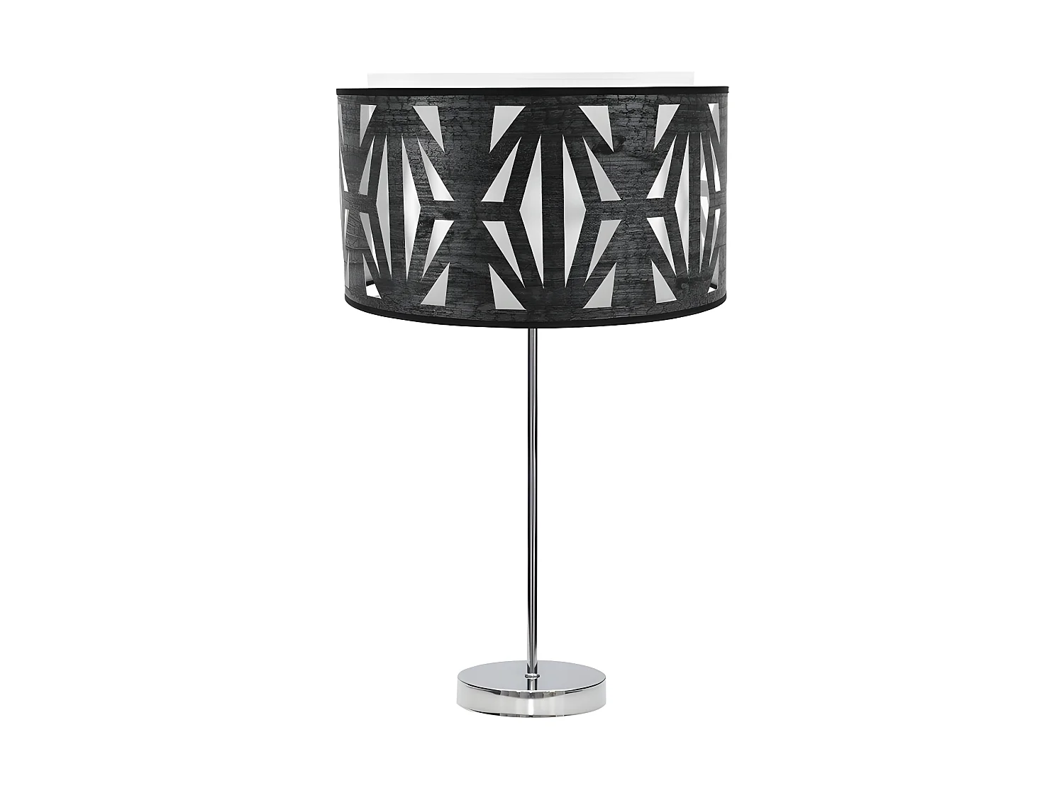 Bureau avec écran modèle Katerina Chrome FABRILAMP