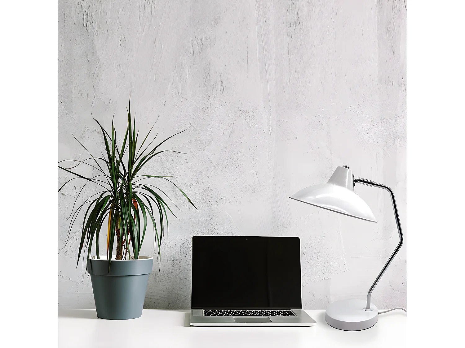 Flexo White Benchtop Orientable And Articulable Elian FABRILAMP