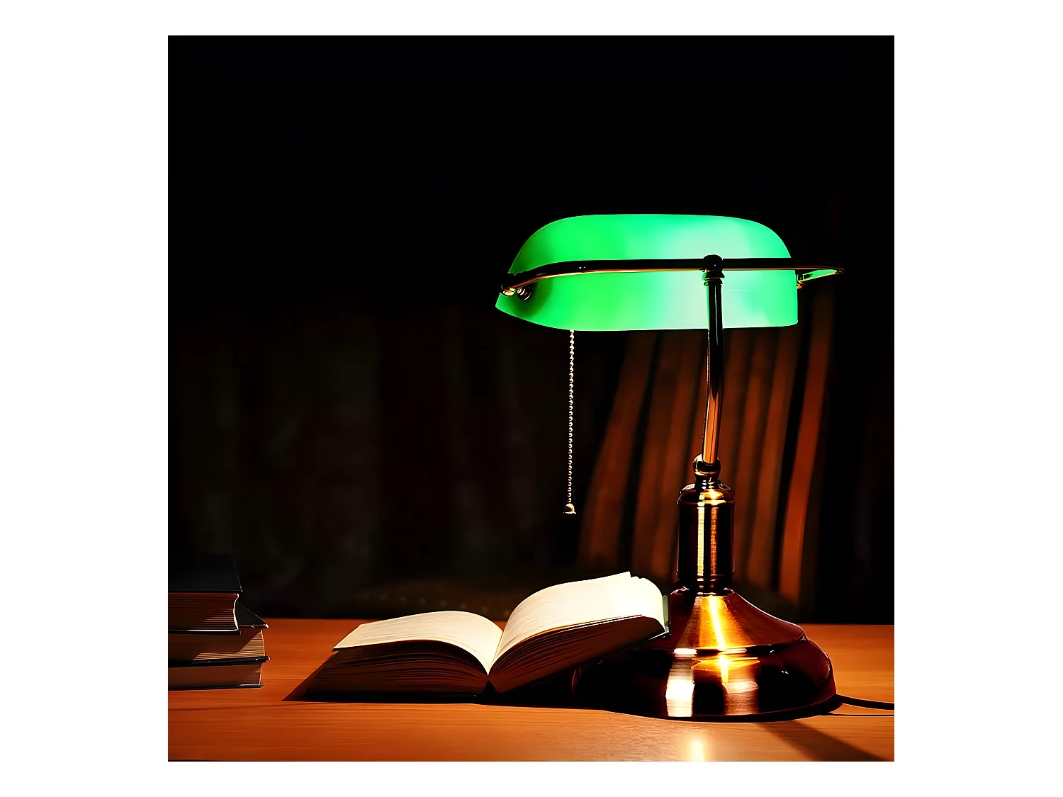 Desktop LAWYER 1 luce con schermo verde FABRILAMP