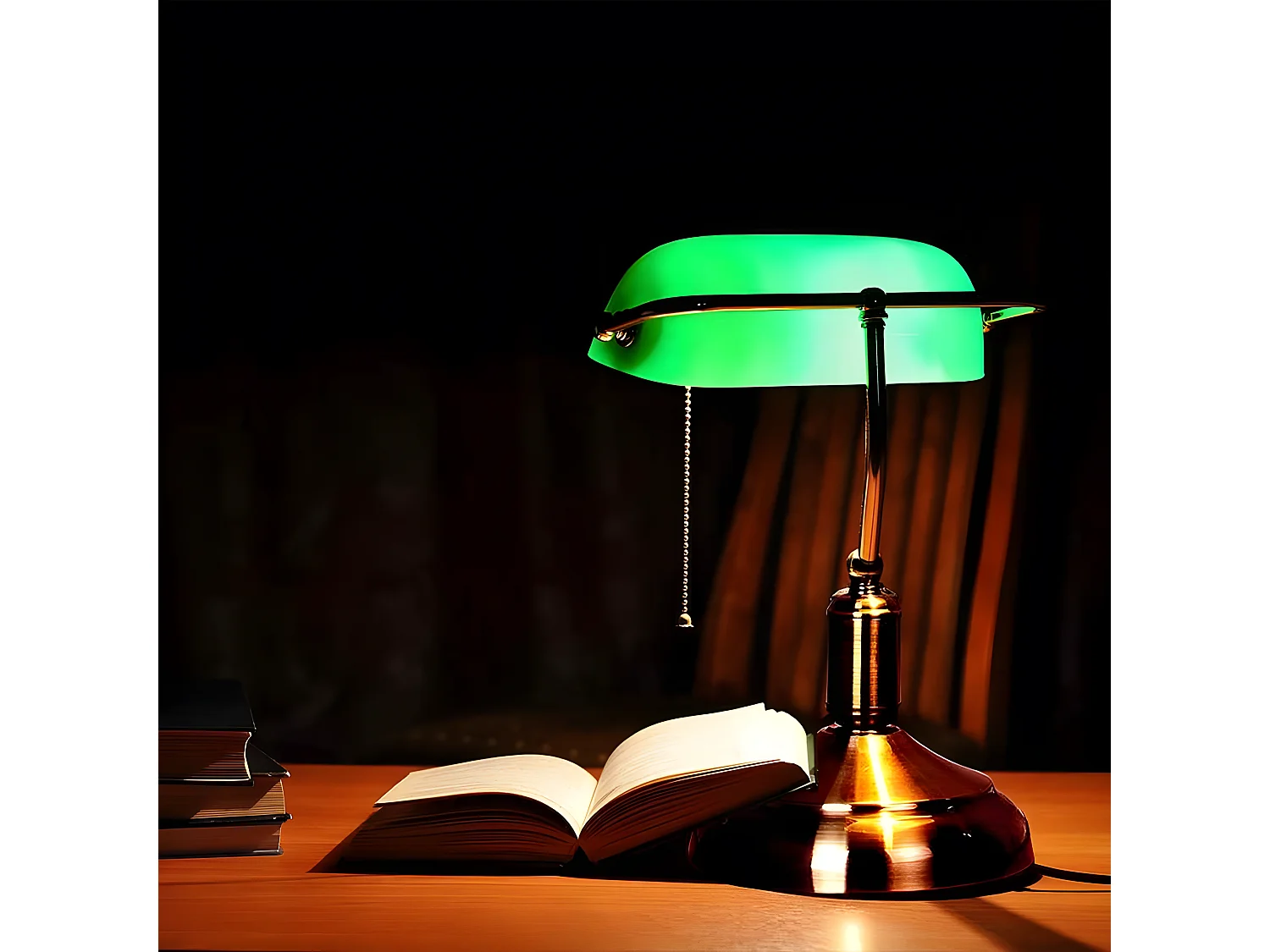 Desktop LAWYER 1 luce con schermo verde FABRILAMP