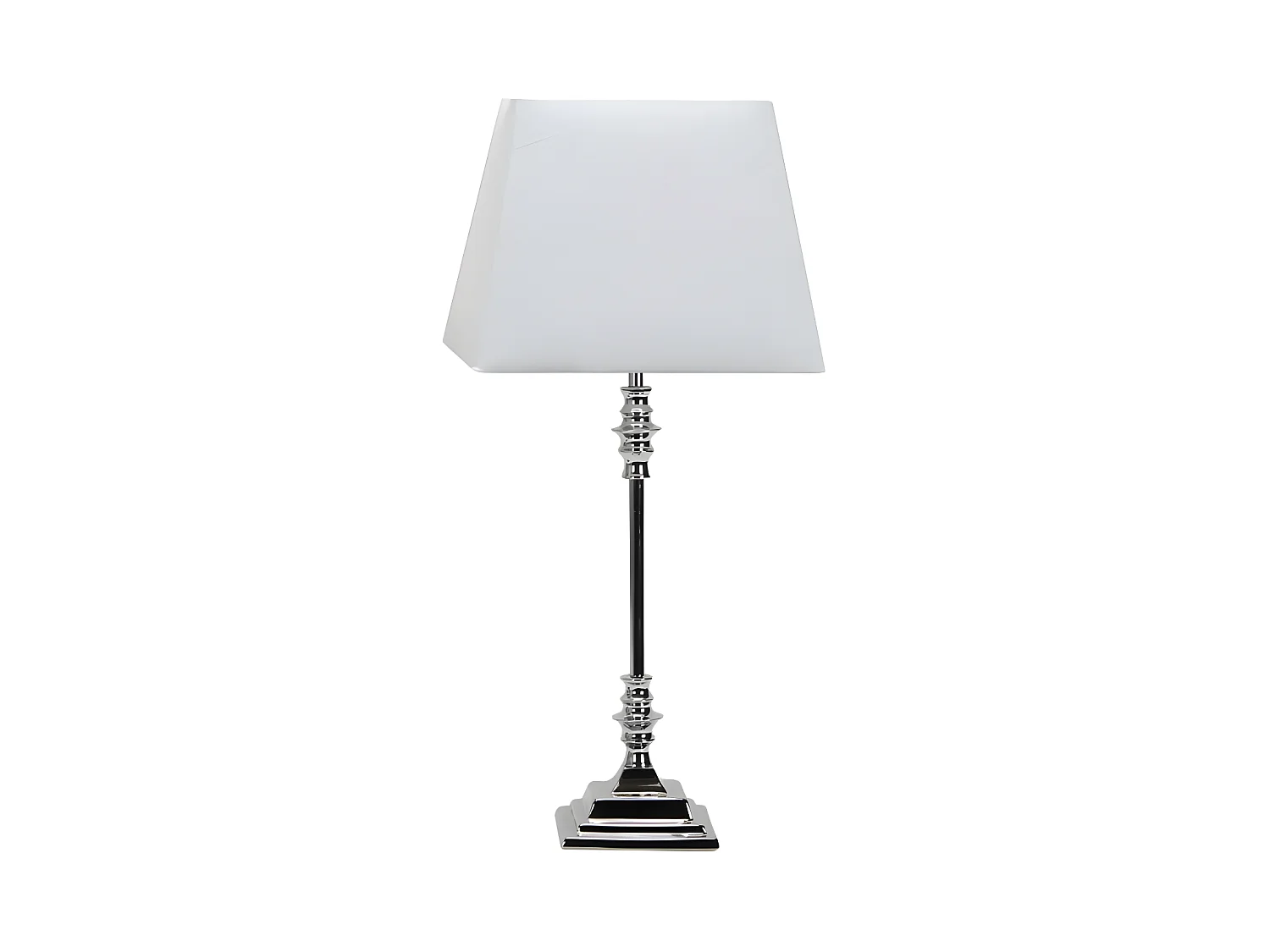 SHUBUNKIN Illuminazione angolare cromata con schermo quadrato FABRILAMP