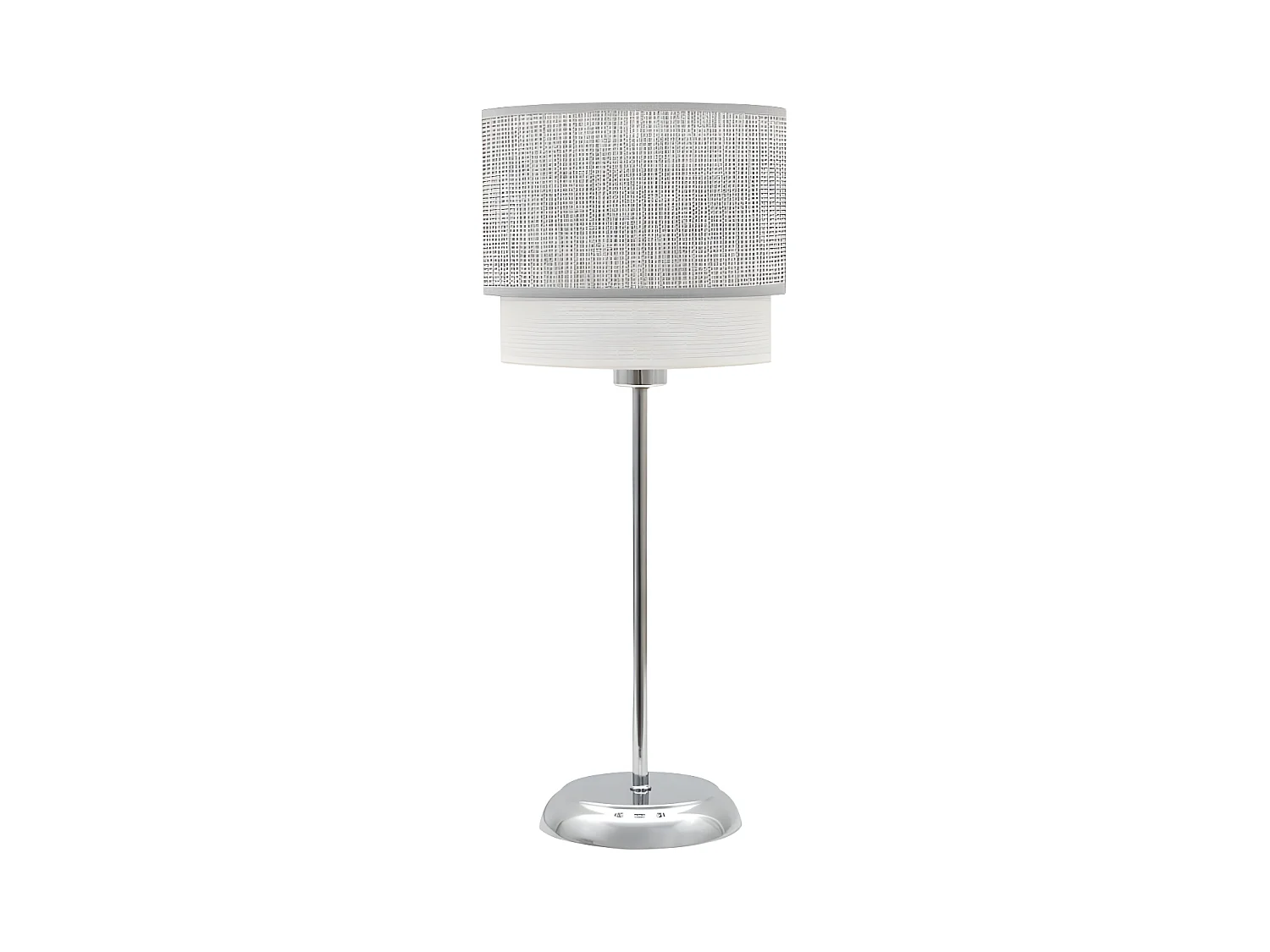 Lampada da tavolo Kenya 1xe14 Grigio/bianco 18d FABRILAMP.