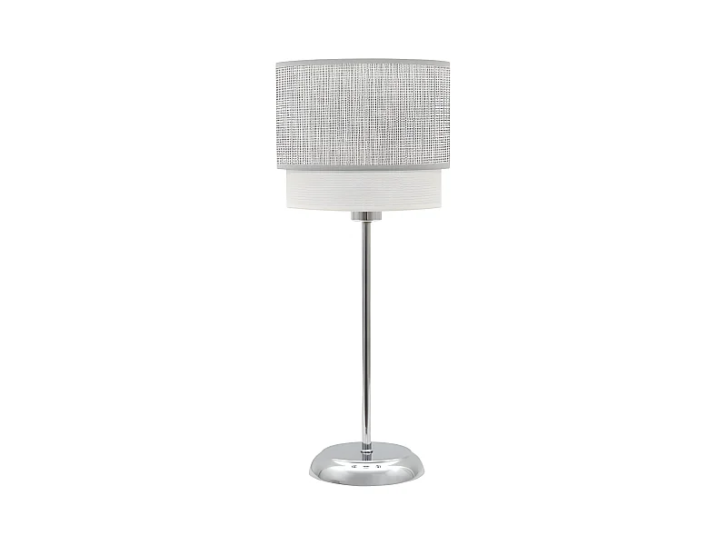 Lampada da tavolo Kenya 1xe14 Grigio/bianco 18d FABRILAMP.