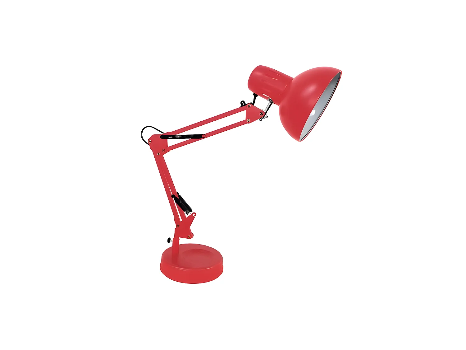 Table articulable flexo RUTILO Rouge 57x39x15 cm FABRILAMP
