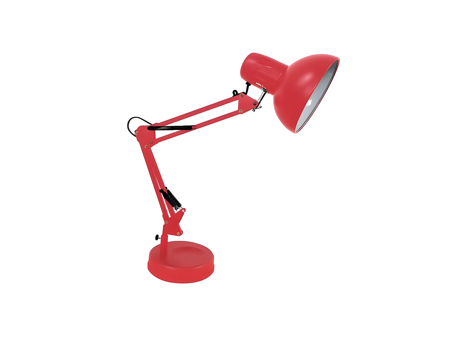 Table articulable flexo RUTILO Rouge 57x39x15 cm FABRILAMP