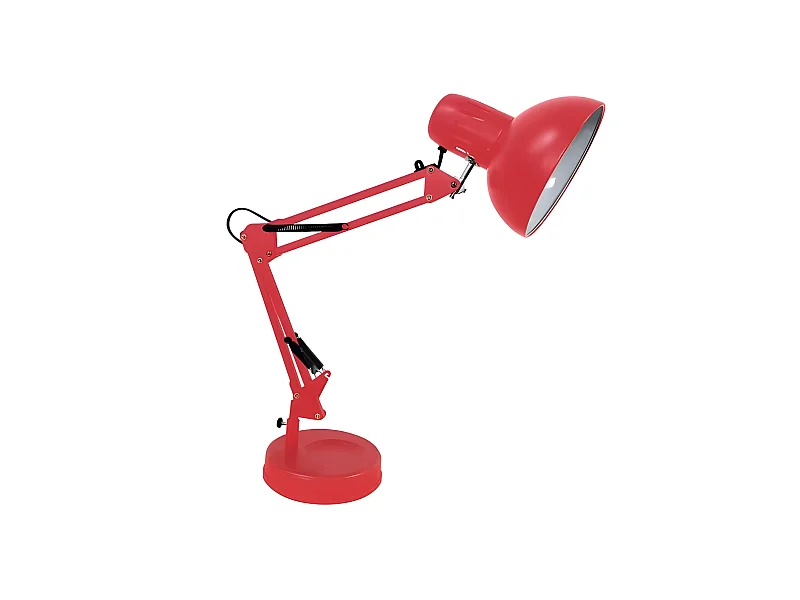 Tavolo articolabile flexo RUTILO Rosso 57x39x15 cm FABRILAMP