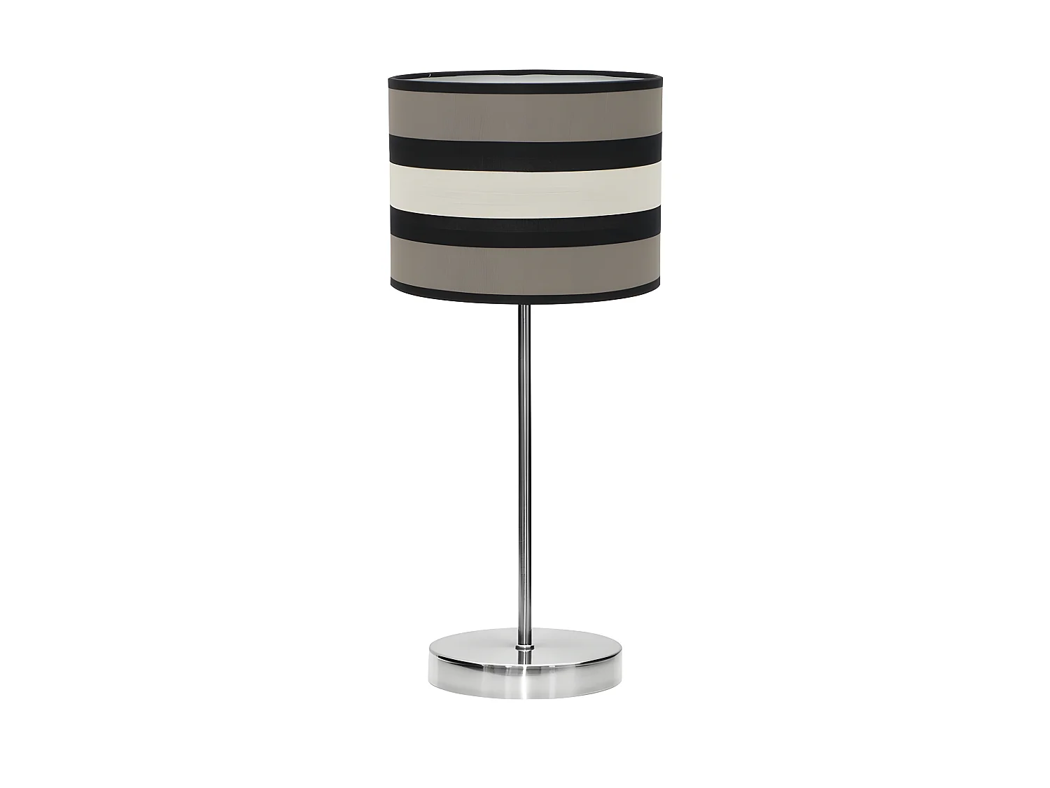 Grand bureau avec écran modèle KARLA chrome FABRILAMP