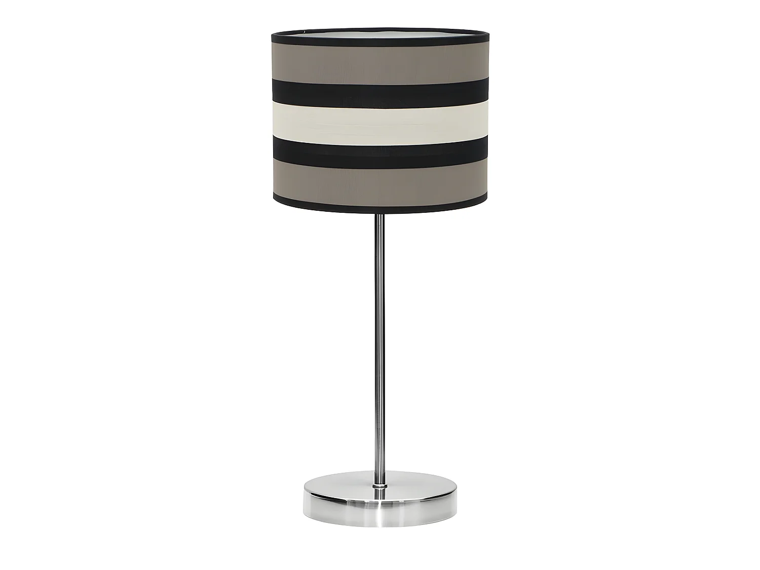 Grand bureau avec écran modèle KARLA chrome FABRILAMP