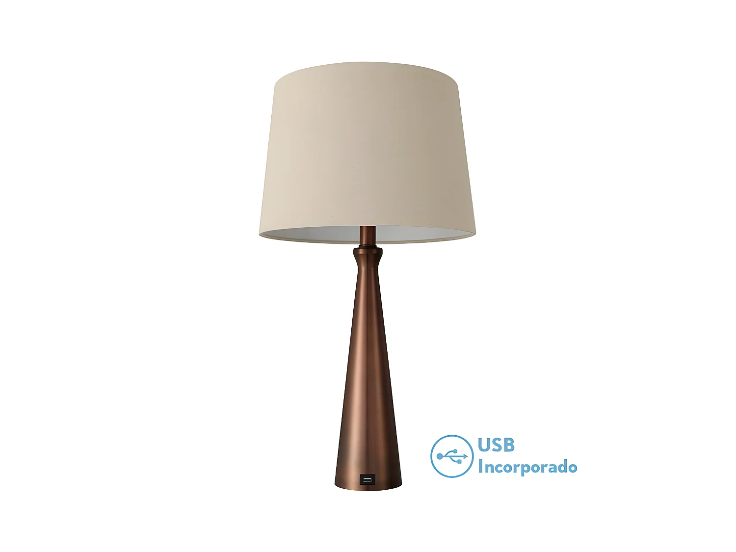 Nouveau dans desktop avec port USB modèle PEARL brown FABRILAMP