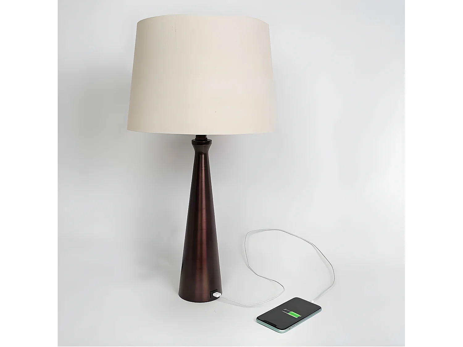 Nouveau dans desktop avec port USB modèle PEARL brown FABRILAMP