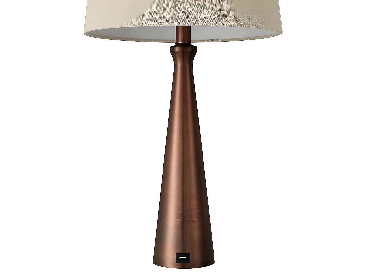 Novità in Desktop con porta USB modello PEARL marrone FABRILAMP